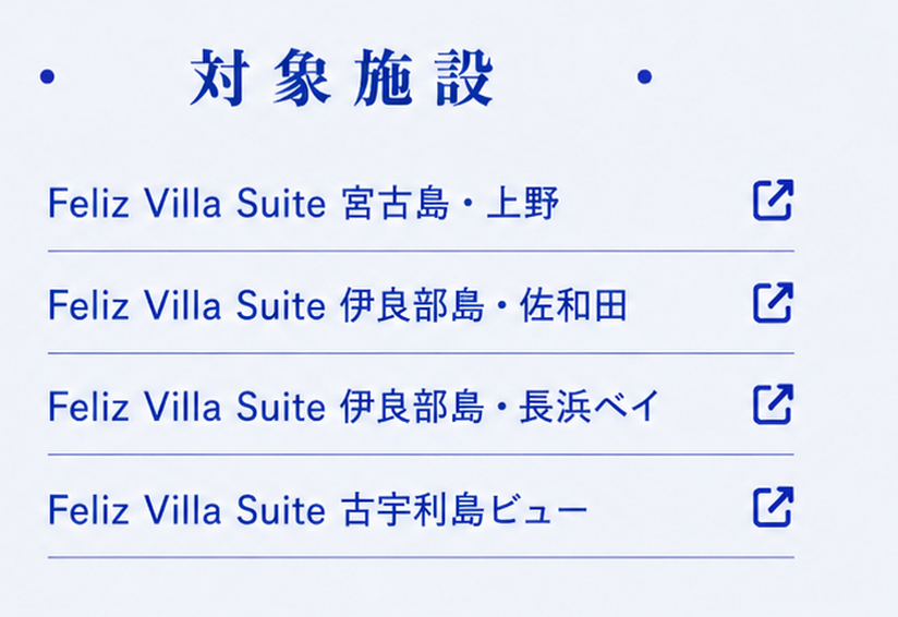 対象施設一覧